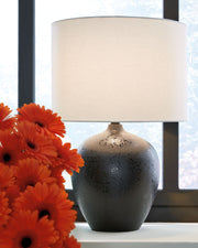 Ladstow - Black - Ceramic Table Lamp - JaxCo Furniture