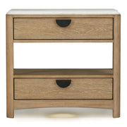 Escape - Bedroom 2 Drawer Nightstand - Glazed Natural Oak - JaxCo Furniture