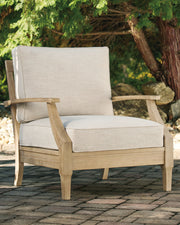 Clare - Beige - Lounge Chair w/Cushion - JaxCo Furniture