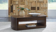 Korestone - Dark Brown - Lift Top Cocktail Table - JaxCo Furniture