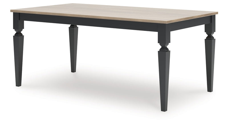 Brenkerton - Grayish Brown / Black - Rectangular Dining Room Table - JaxCo Furniture