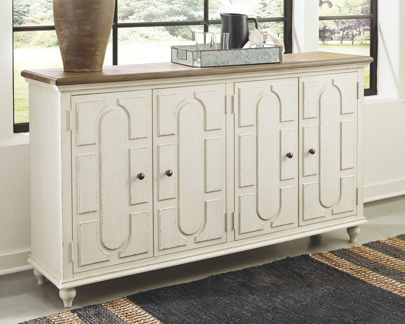 Roranville - Antique White - Accent Cabinet - JaxCo Furniture