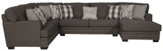 Crawford - Sectional With Accent Pillows - JaxCo Furniture