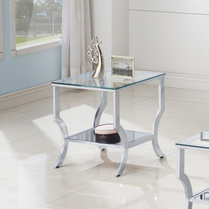 Saide - Rectangular Glass Top Table - JaxCo Furniture