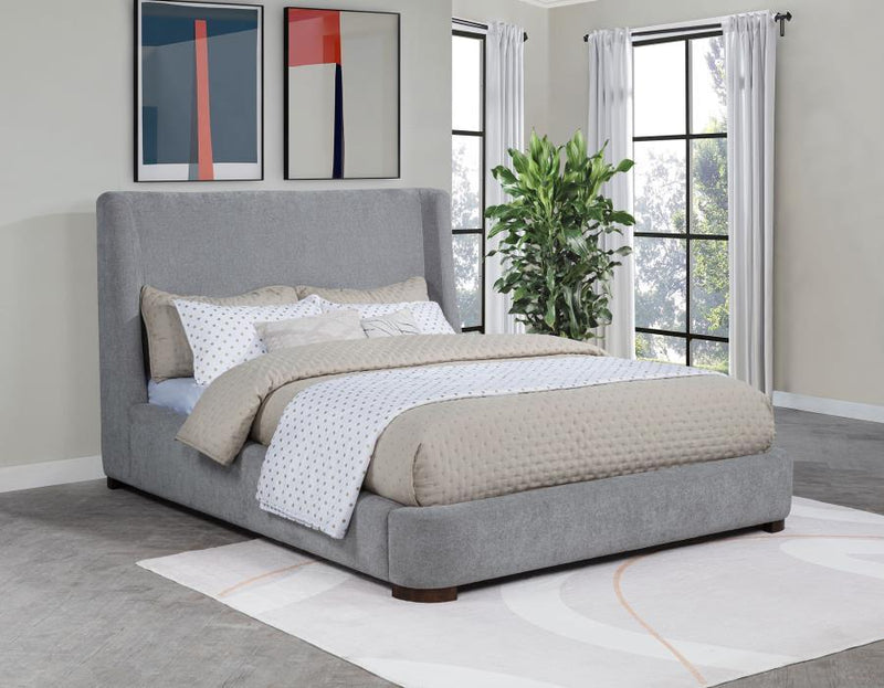 Rennes - Upholstered Wingback Platform Bed - JaxCo Furniture