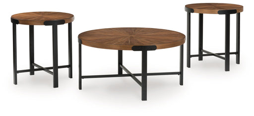 Crosstrail - Brown - Occasional Table Set (Set of 3) - JaxCo Furniture