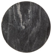 Caramont - Black / White / Gold Finish - Accent Table with White Base - JaxCo Furniture