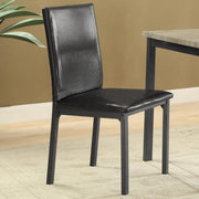 Garza - Upholstered Dining Side Chairs (Set of 2) - Black - JaxCo Furniture