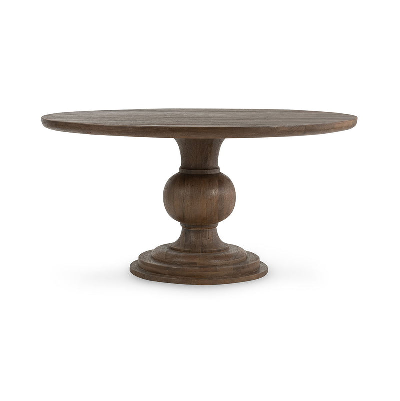 Hera - Mango Wood 60" Round Dining Table - JaxCo Furniture
