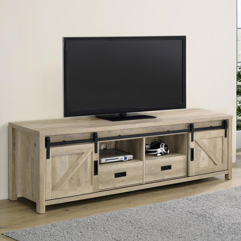 Madra - 2-Door Engineered Wood TV Stand - JaxCo Furniture