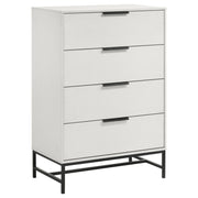 Sonora - 4-Drawer Bedroom Chest - White - JaxCo Furniture