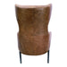 Amos - Leather Accent Chair - Brown - JaxCo Furniture