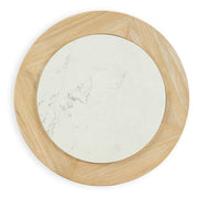 Camdill - Light Brown / White - Round End Table - JaxCo Furniture