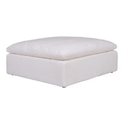 Clay - Livesmart Fabric Ottoman - Cream - JaxCo Furniture