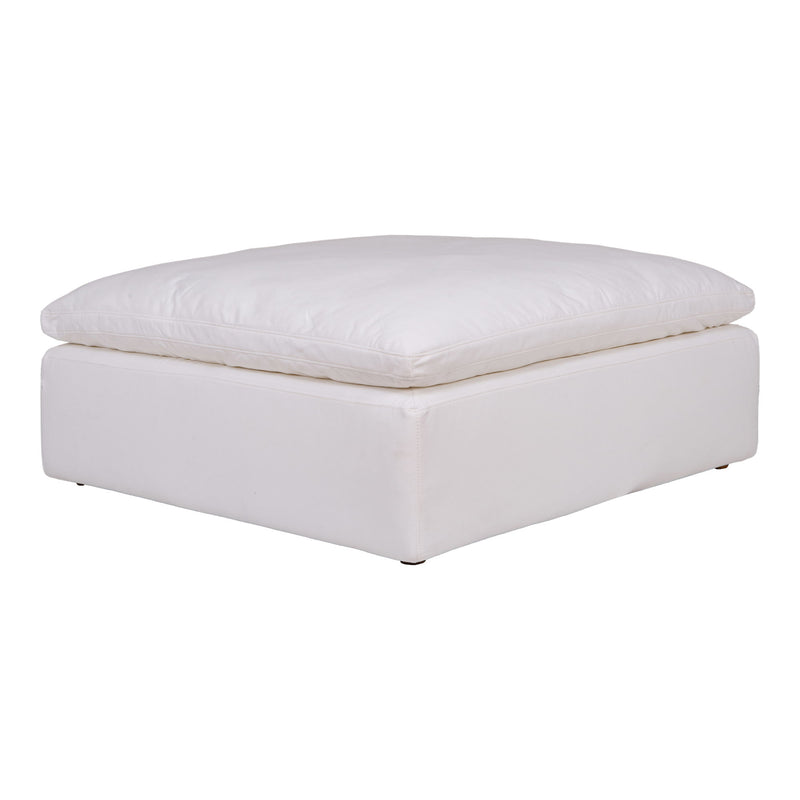 Clay - Livesmart Fabric Ottoman - Cream - JaxCo Furniture
