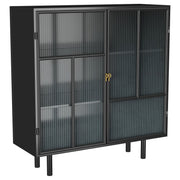 Dalia - 2 Door Accent Storage Cabinet With Shelving - Black - JaxCo Furniture