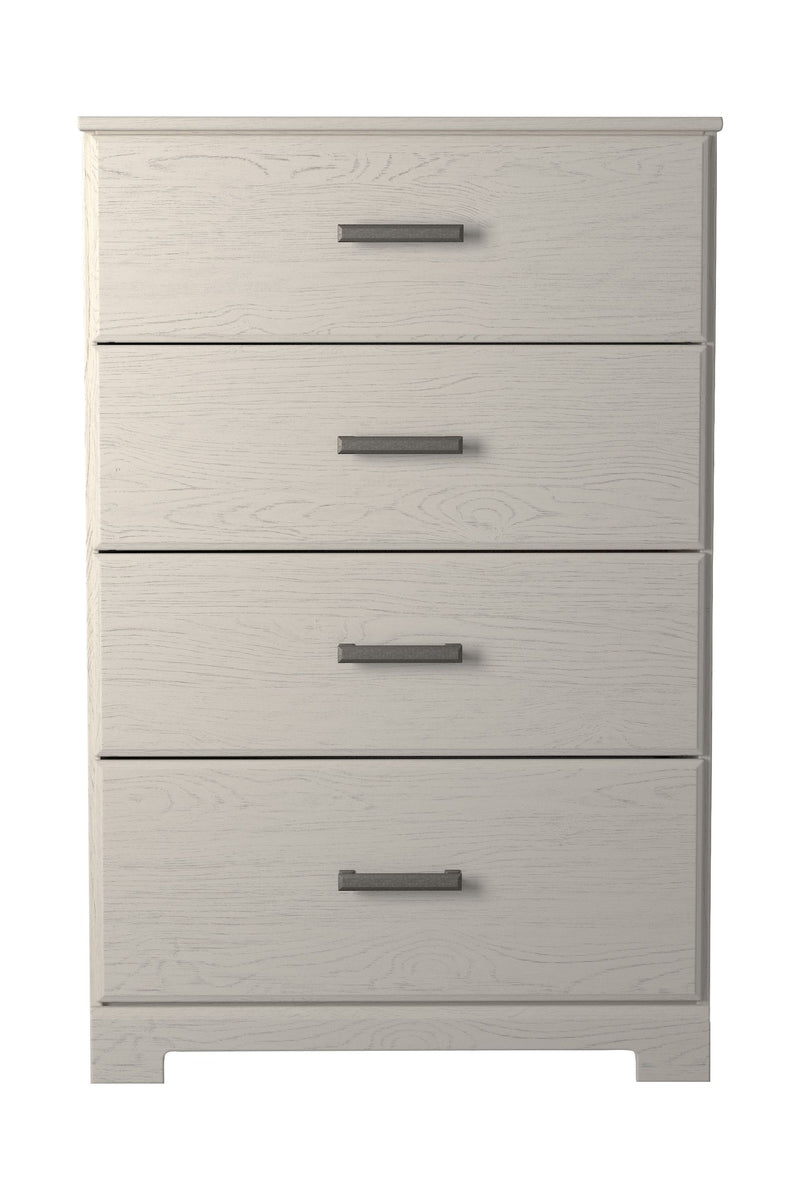 Stelsie - White - Four Drawer Chest - JaxCo Furniture