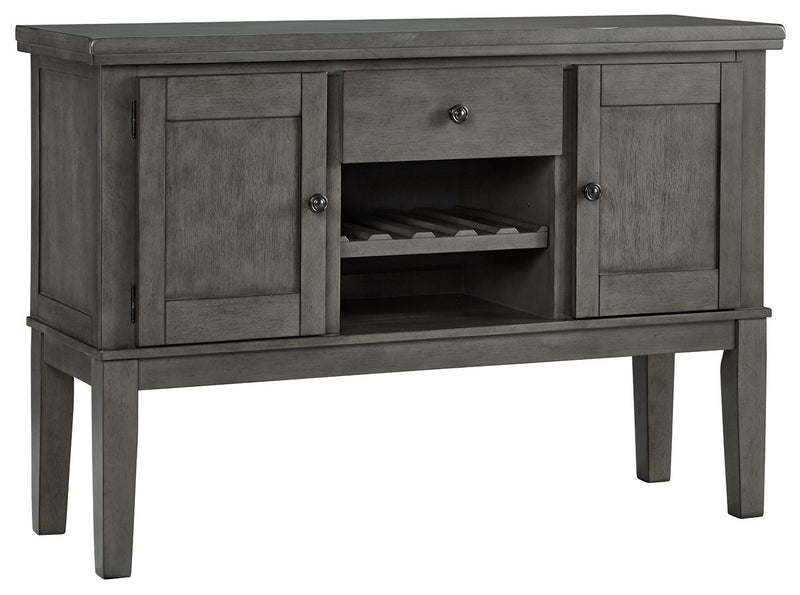 Hallanden - Gray - Dining Room Server - JaxCo Furniture