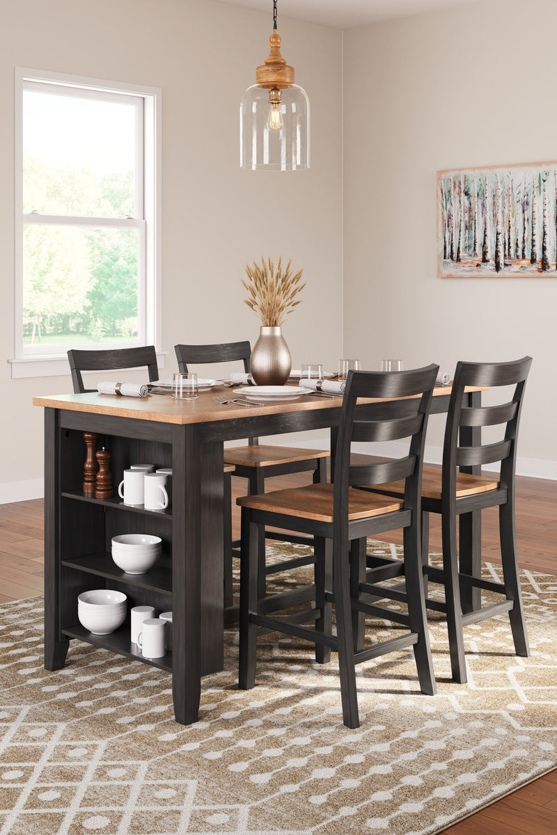 Gesthaven - Rectangular Dining Room Counter Set - JaxCo Furniture