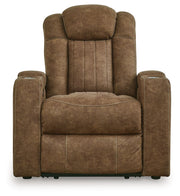 Wolfridge - Brindle - Power Recliner/Adj Headrest - JaxCo Furniture