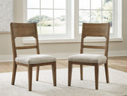 Cabalynn - Oatmeal / Light Brown - Dining Uph Side Chair (Set of 2) - JaxCo Furniture