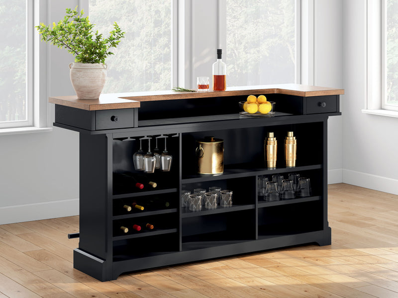 Wildenauer - Brown / Black - Bar - JaxCo Furniture