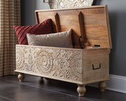 Fossil - Beige - Storage Bench - JaxCo Furniture
