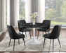 Colfax - Black Top Dining Set - JaxCo Furniture