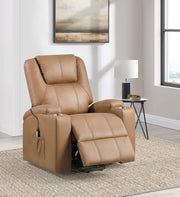 Armstrong - Upholstered Power Lift Massage Recliner - JaxCo Furniture