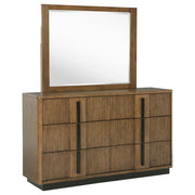 Terrace - 6-Drawer Dresser And Mirror - Ash Brown - JaxCo Furniture