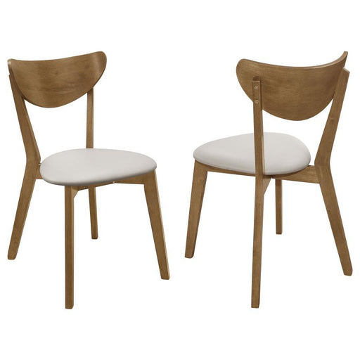 Kersey - Curved Wood Dining Side Chair (Set of 2) - Chestnut - JaxCo Furniture