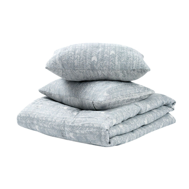 French Herringbone - 3 Piece Comforter Set - JaxCo Furniture
