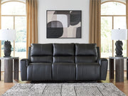 Glossmore - Reclining Sofa - Black - JaxCo Furniture