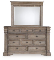 Blairhurst - Light Grayish Brown - Dresser And Mirror - JaxCo Furniture