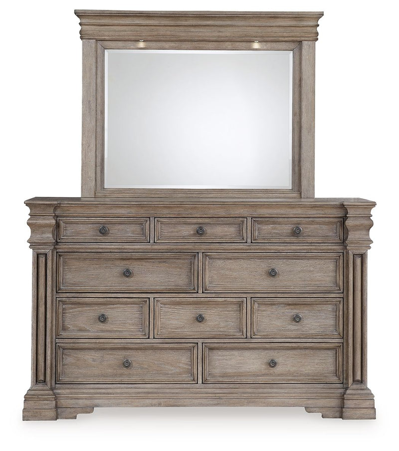 Blairhurst - Light Grayish Brown - Dresser And Mirror - JaxCo Furniture
