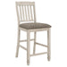 Sarasota - Wood Counter Chair (Set of 2) - Rustic Cream - JaxCo Furniture