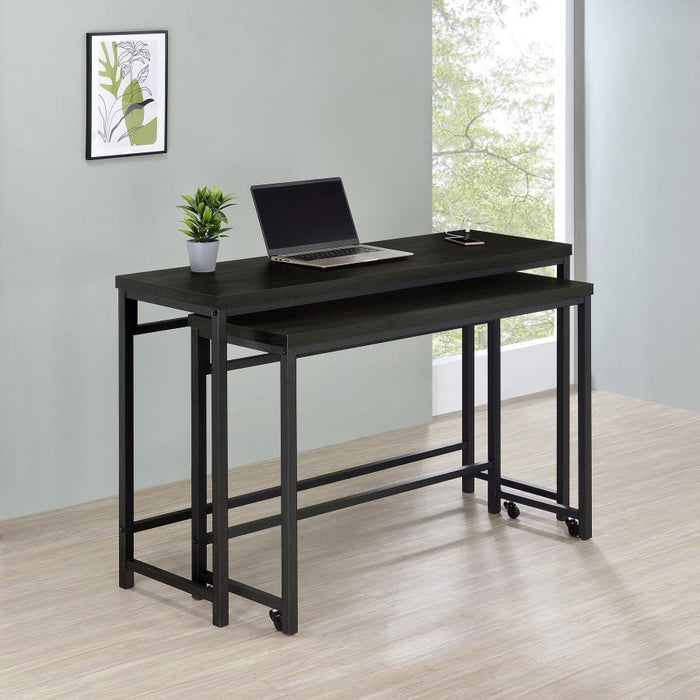 Hawes - 4 Piece Multipurpose Counter Height Table Set - Black - JaxCo Furniture