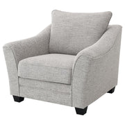 Tomkins - Boucle Upholstered Chair - Light Gray - JaxCo Furniture