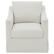 Winter - Upholstered Sloped Arm Accent Swivel Chair - JaxCo Furniture