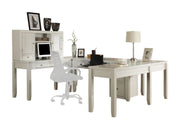 Boca - U Shape Desk With Hutch And File - Cottage White - JaxCo Furniture