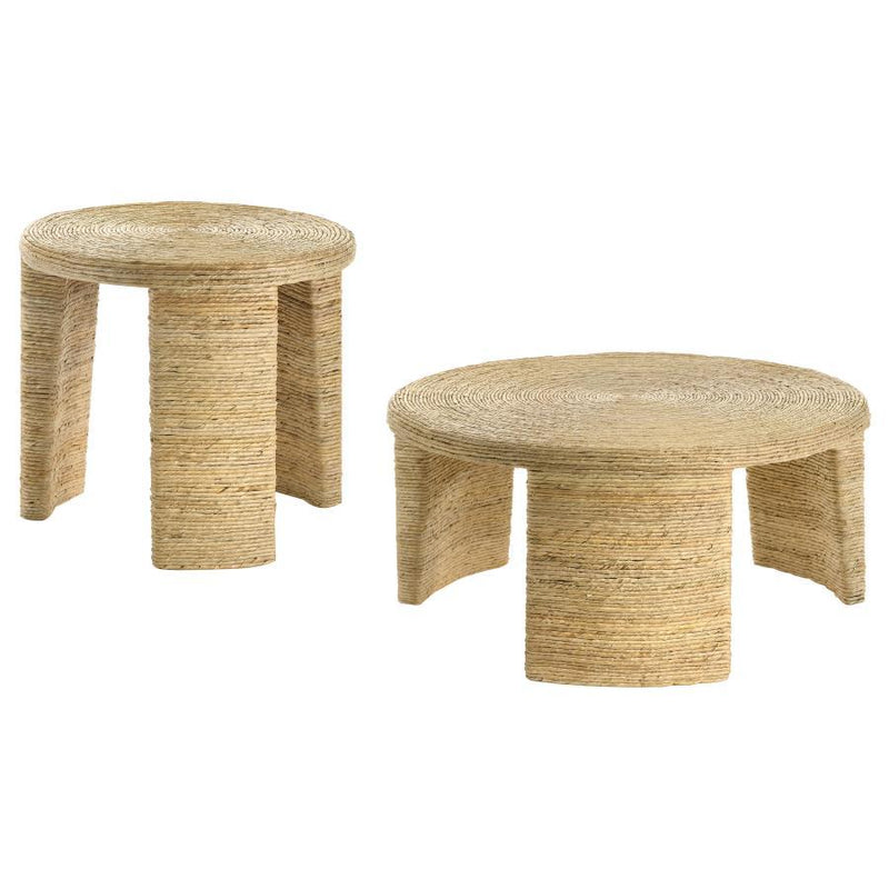 Artina - Rattan Coffee And End Table Set - JaxCo Furniture