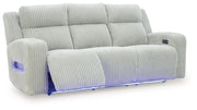 Forest Lake - Power Reclining Sofa With Adj Headrest - JaxCo Furniture