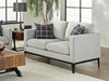 Apperson - Upholstered Track Arm Loveseat - Light Gray - JaxCo Furniture