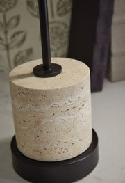 Vinmour - Brown / Beige - Metal Desk Lamp - JaxCo Furniture