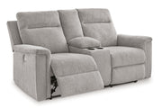 Barnsana - Dbl Power Reclining Loveseat With Console - JaxCo Furniture