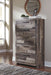 Derekson - Multi Gray - Five Drawer Chest - JaxCo Furniture