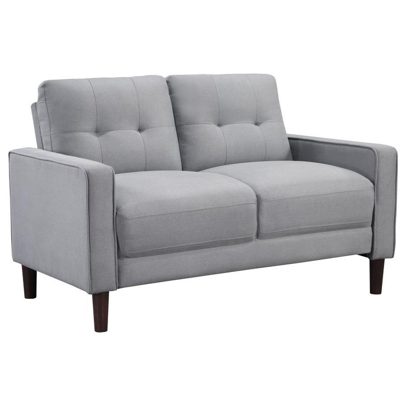 Bowen - Upholstered Track Arm Tufted Loveseat - JaxCo Furniture