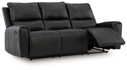 Glossmore - Reclining Sofa - Black - JaxCo Furniture