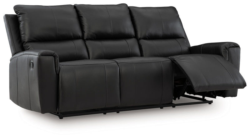 Glossmore - Reclining Sofa - Black - JaxCo Furniture