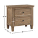 Riverdale - 2 Drawer Nightstand - Dark Brown - JaxCo Furniture